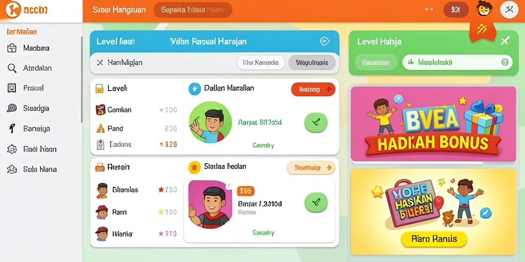 Banyak pilihan level yang menantang dan seru.