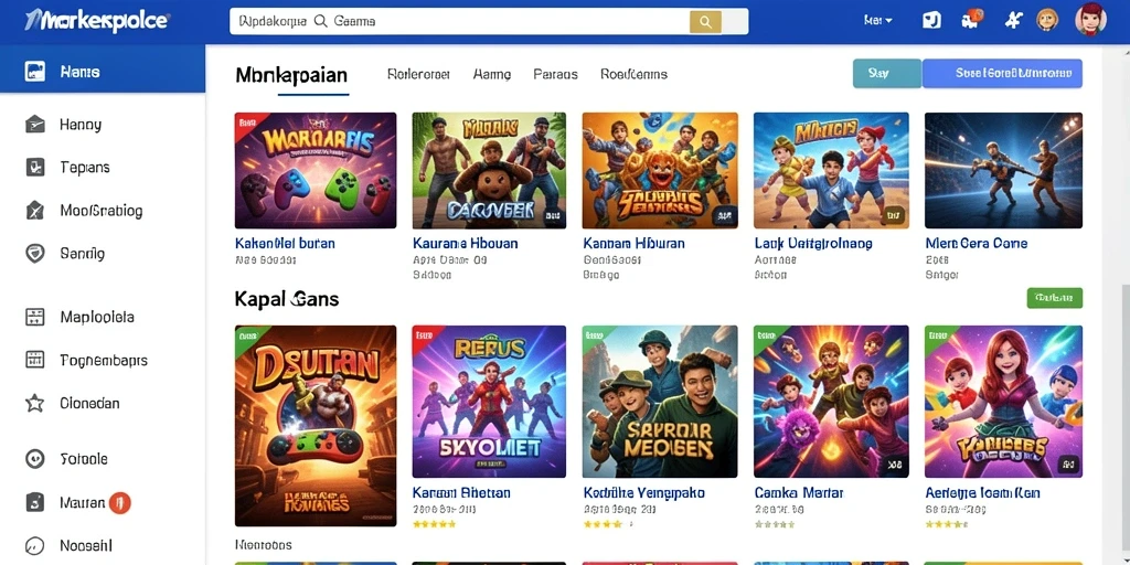Gambaran fitur interaktif yang memungkinkan bermain bersama teman.